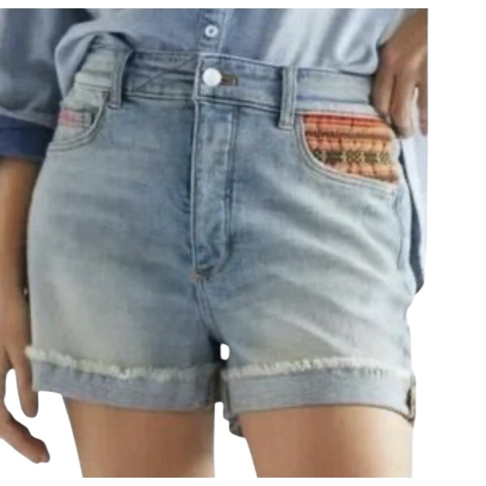 Pilcro Shorts The Signature High Rise Women's 30 Blue Denim Beach Summer Resort